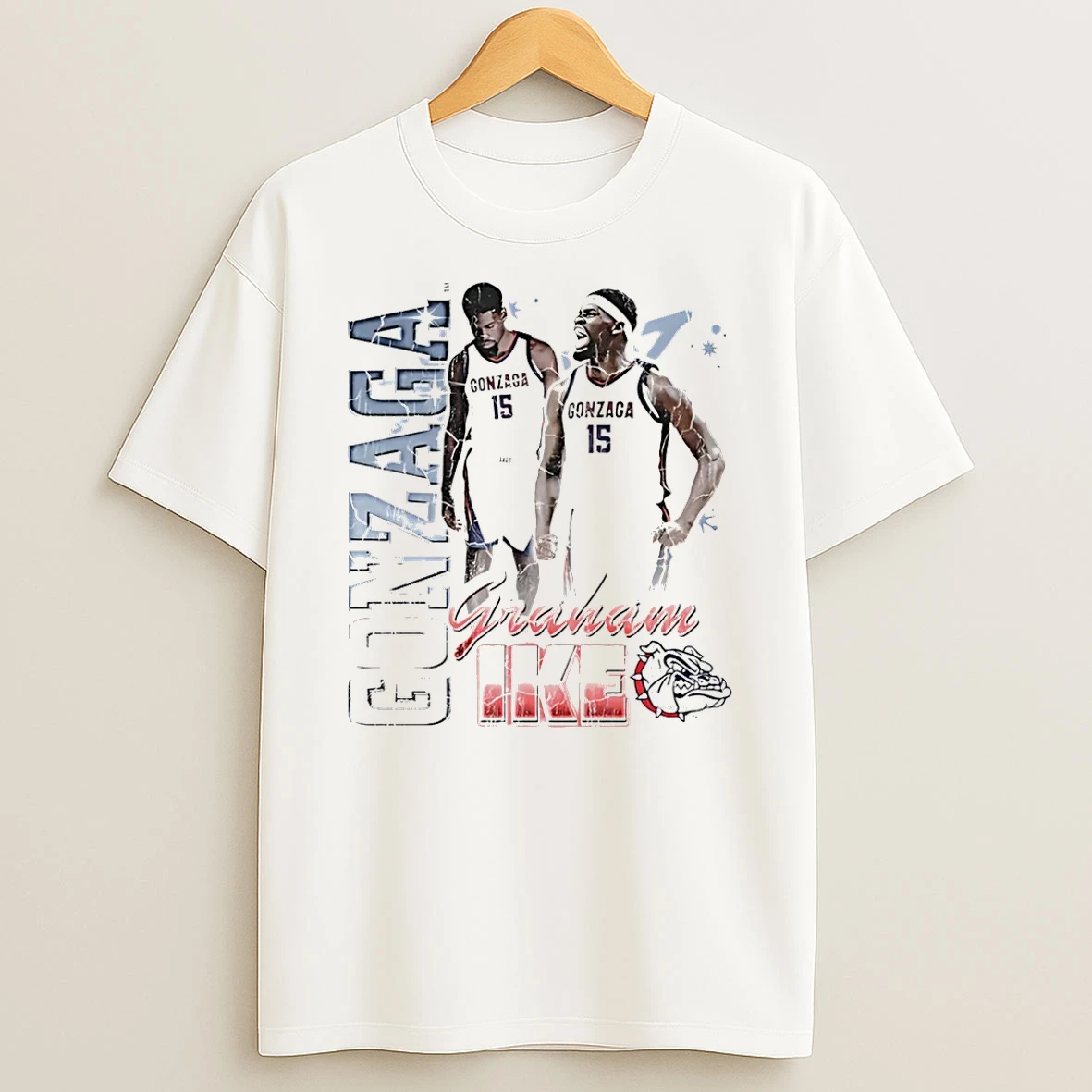Graham Ike Gonzaga Bulldogs 90s T Shirt