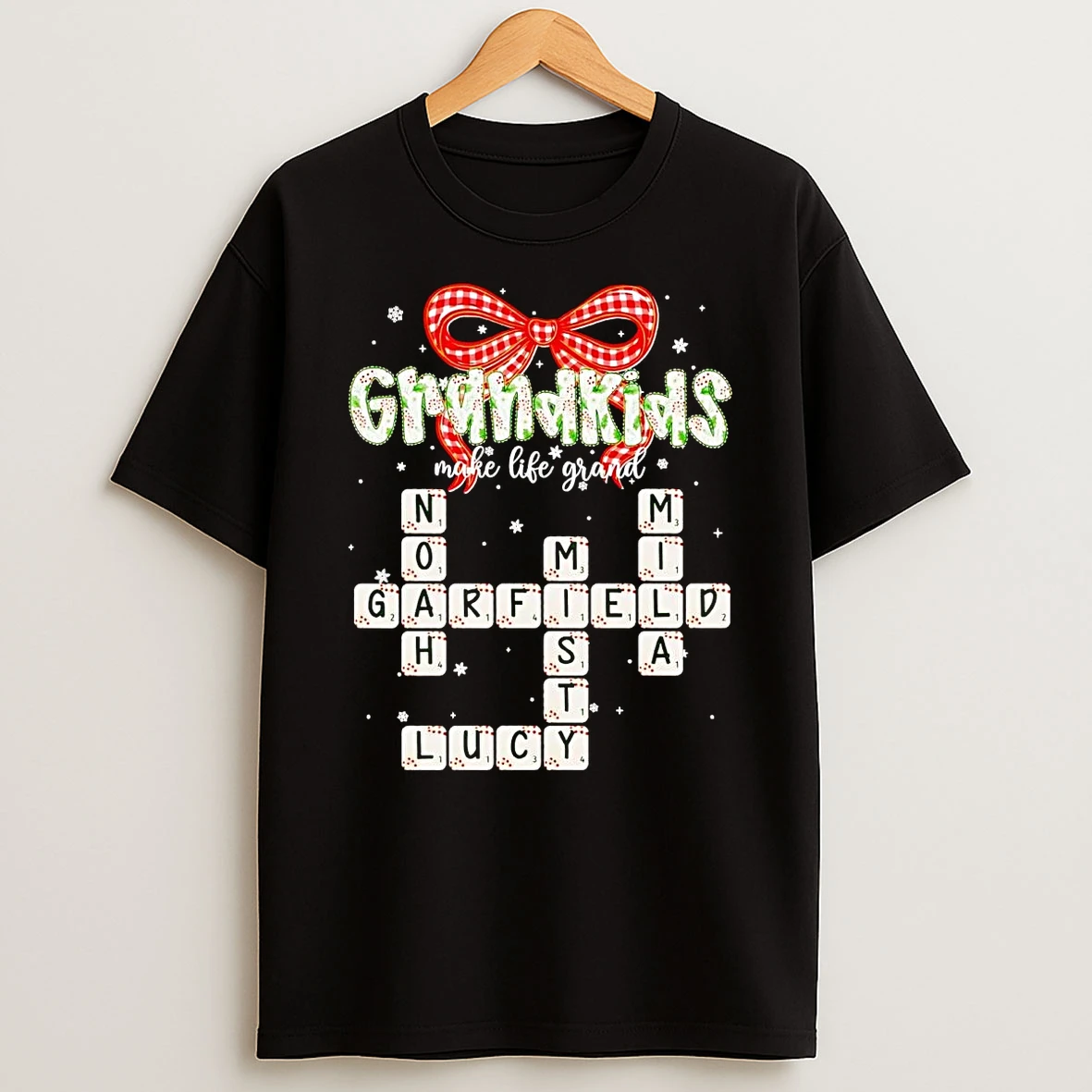 Grandkids Make Life Grand Christmas T Shirt
