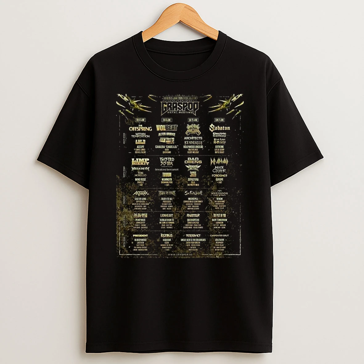Graspop Metal Meeting Festival Full Lineup In Dessel Belgium On 13 19 20 21 June 2026 T Shirt