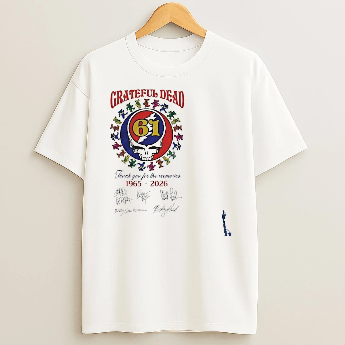 Grateful Dead 61 Years 1956 2026 Thank You For The Memories T Shirt