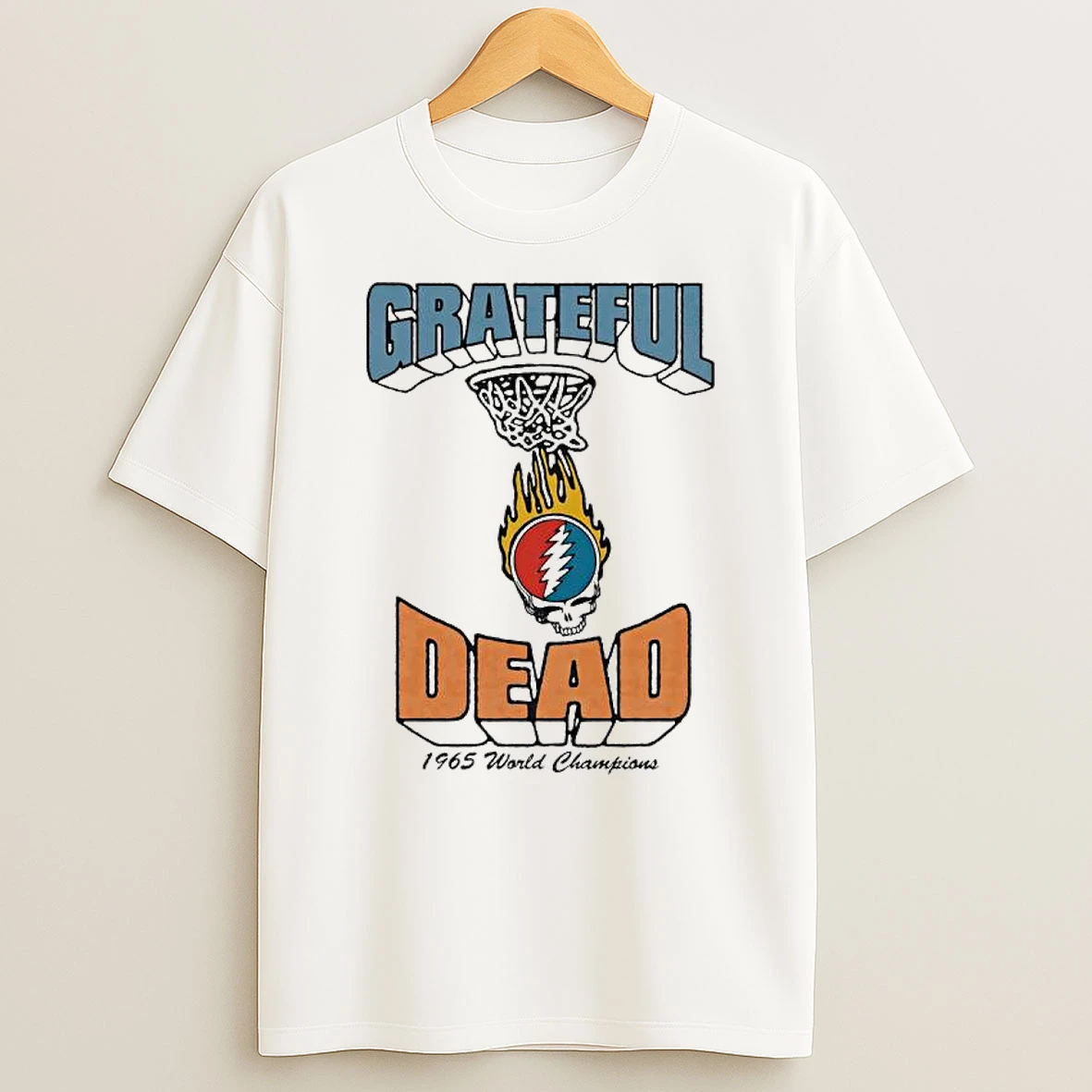 Grateful Dead Basketball 1965 World Champions T Shirt
