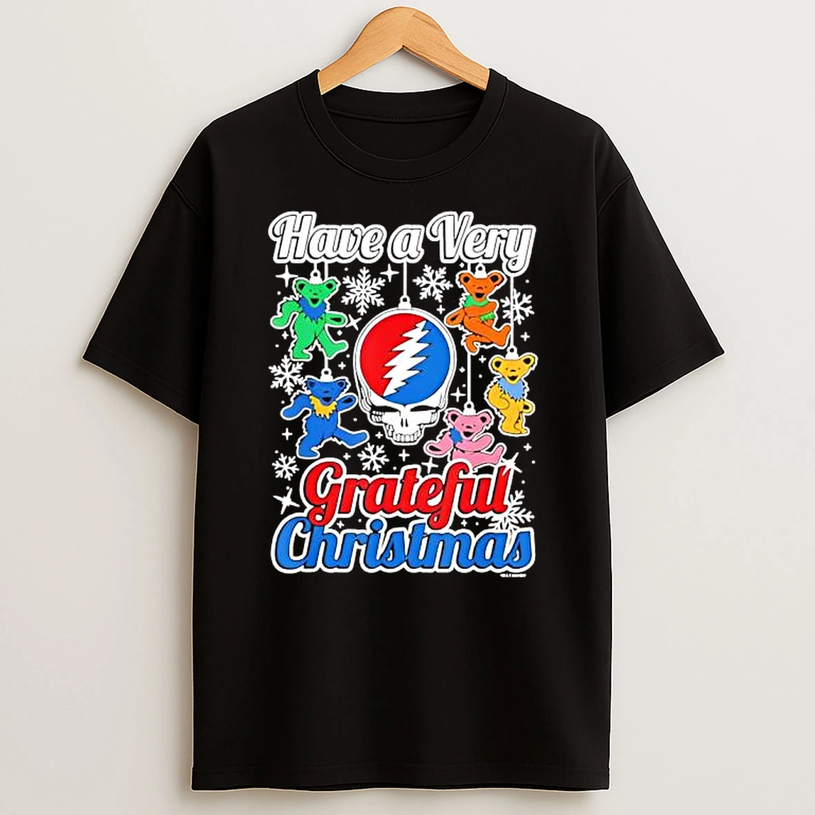 Grateful Dead Have A Very Grateful Christmas Bear T Shirt