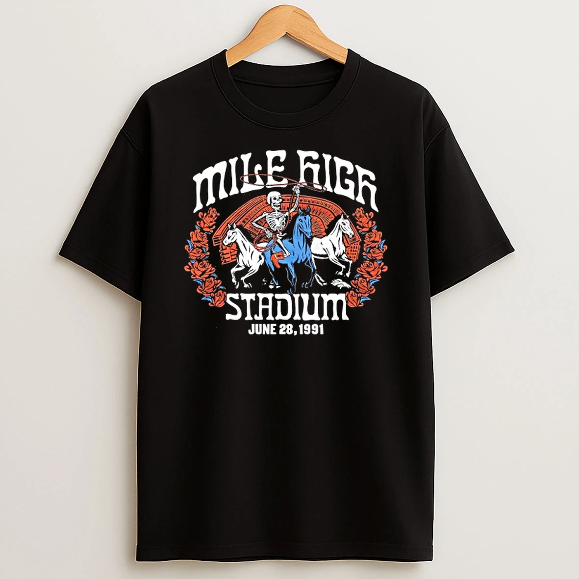 Grateful Dead X Nfl Denver Broncos Mile High Stadium T Shirt