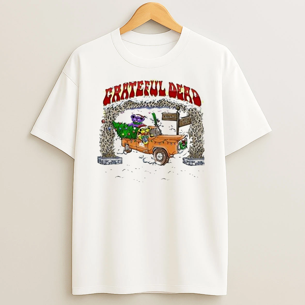 Grateful Dead X Peter Forsythe Truckin Through The Snow 2025 T Shirt