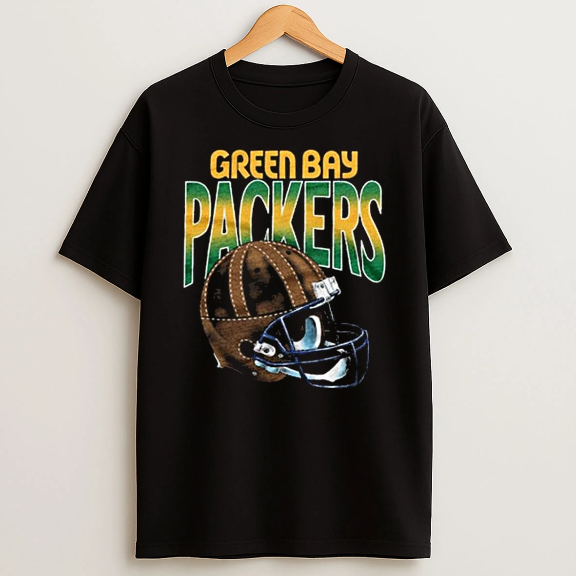 Green Bay Packers Gradient Alt Helmet T Shirt