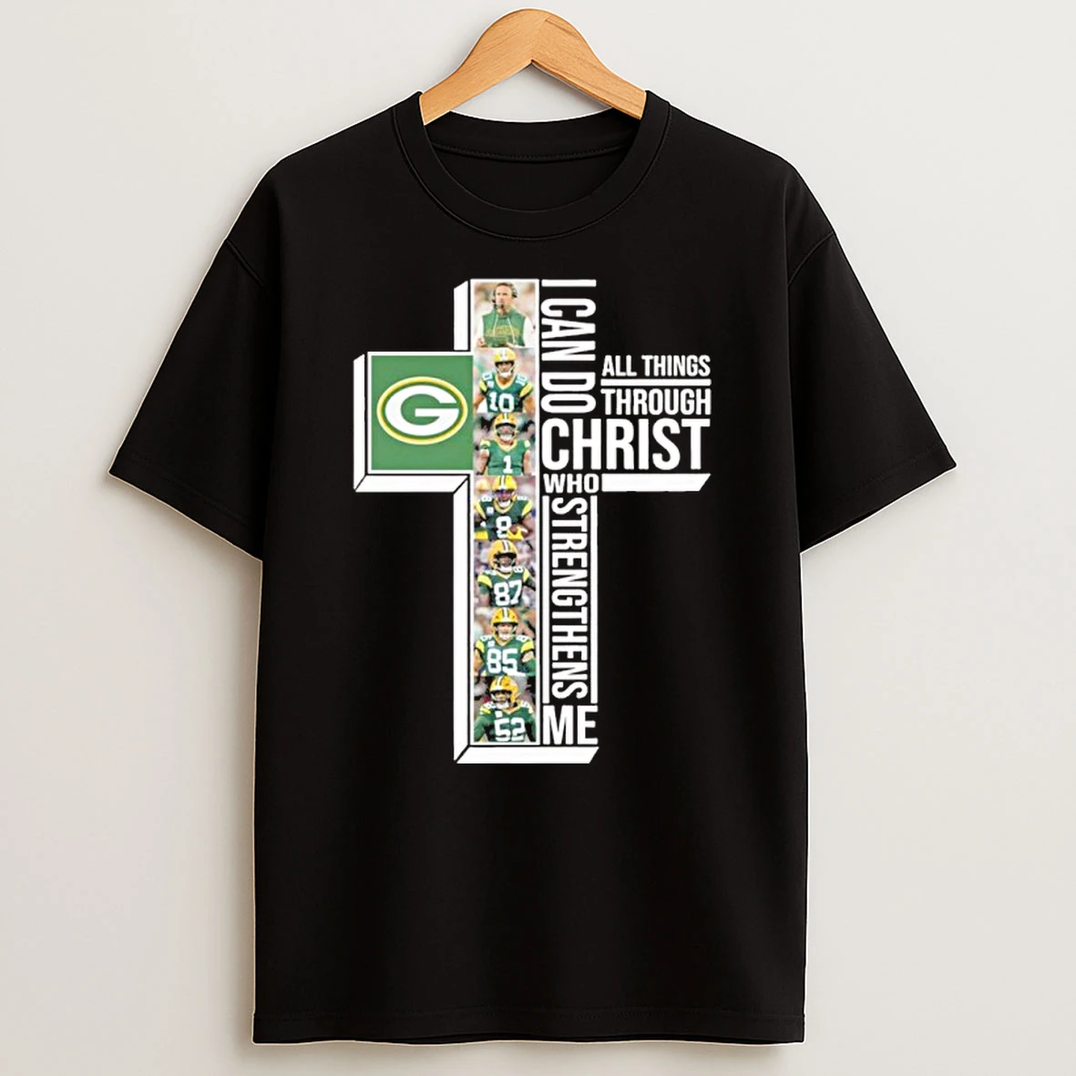 Green Bay Packers I Can Do All Things Through Christ Who Strengthens Me T Shirt