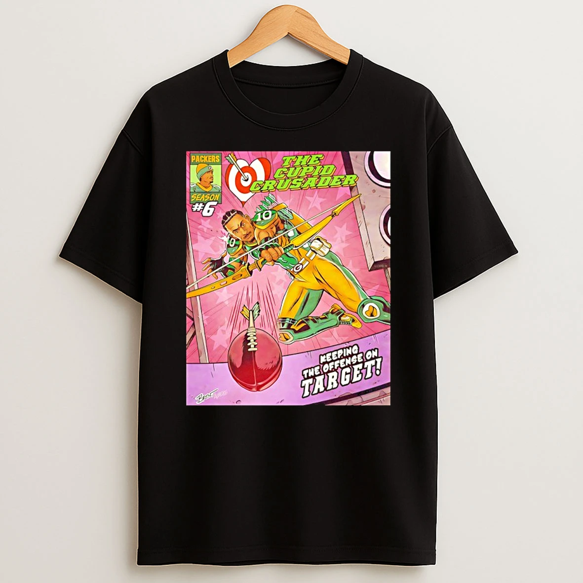 Green Bay Packers Jordan Love The Cupid Crusader Keeping The Offense On Target T Shirt