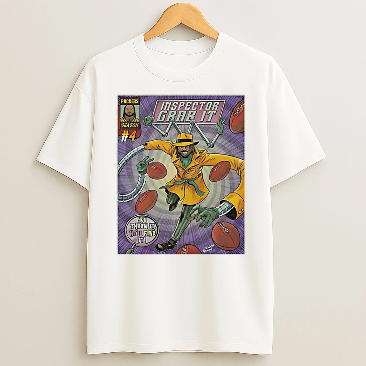 Green Bay Packers Keisean Inspector Crab It T Shirt