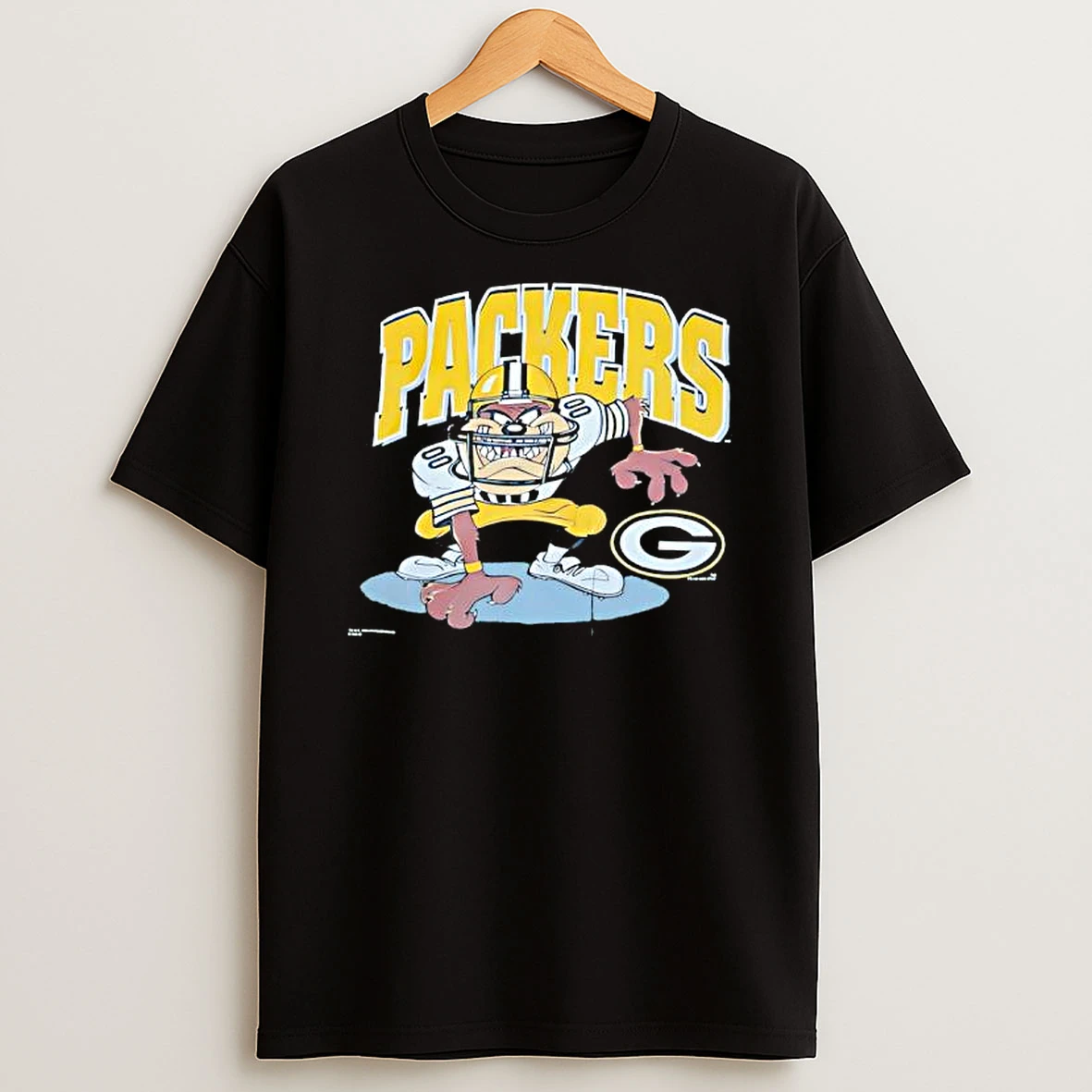 Green Bay Packers Tazmanian Taz Devil 1996 Vintage T Shirt