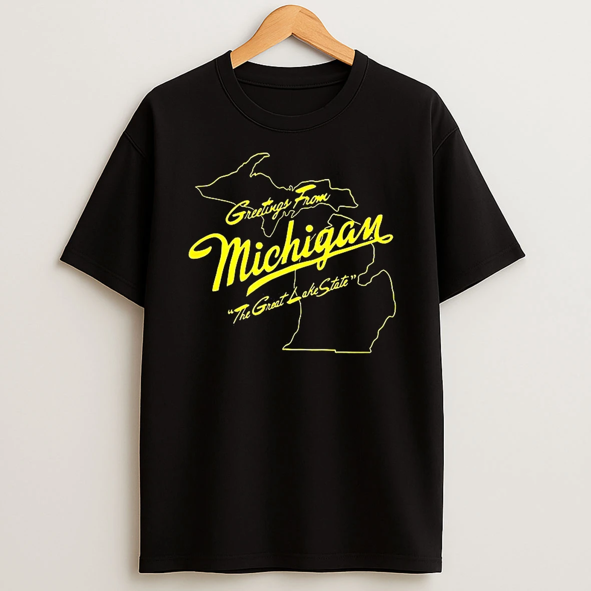 Greetings From Michigan The Great Lake State T Shirt