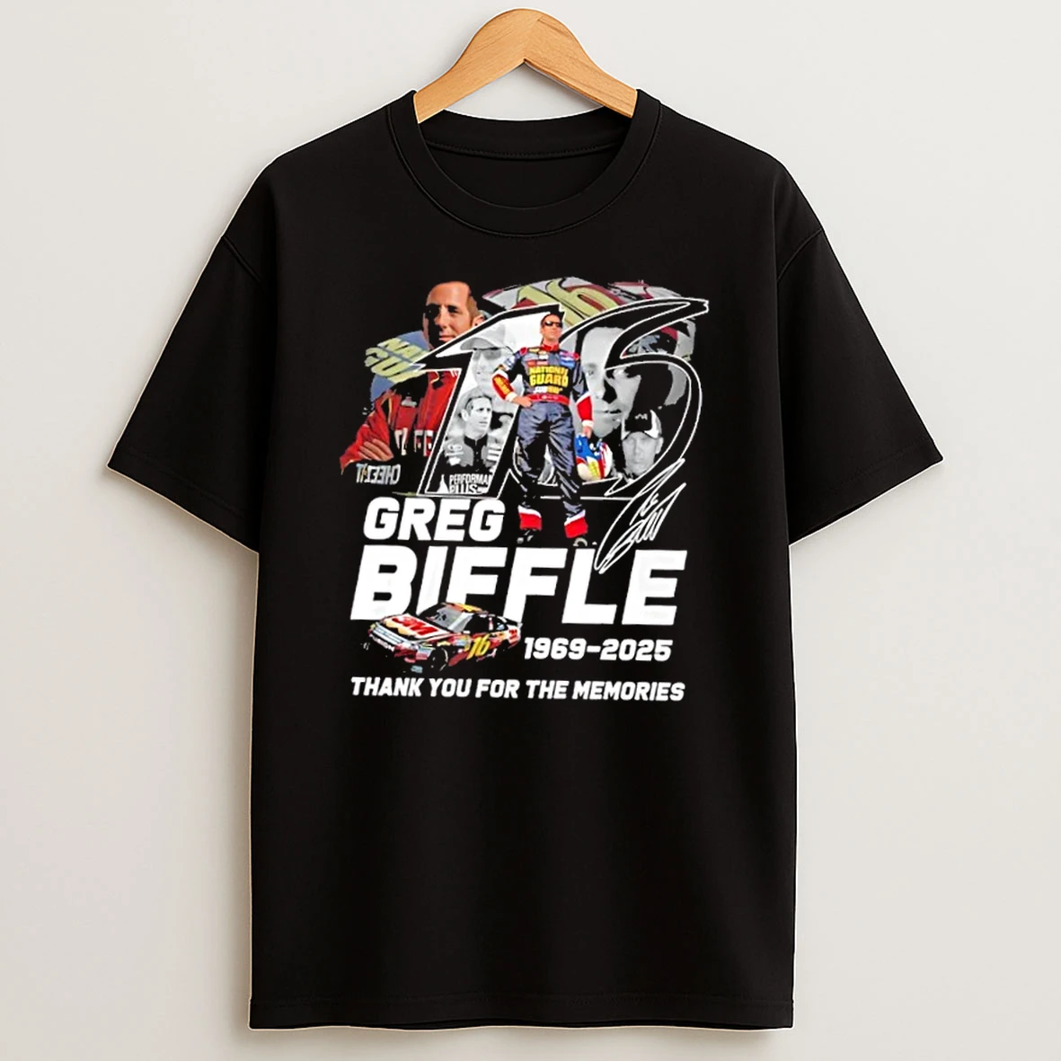 Greg Biffle 1969 2025 Thank You For The Memories Signature T Shirt
