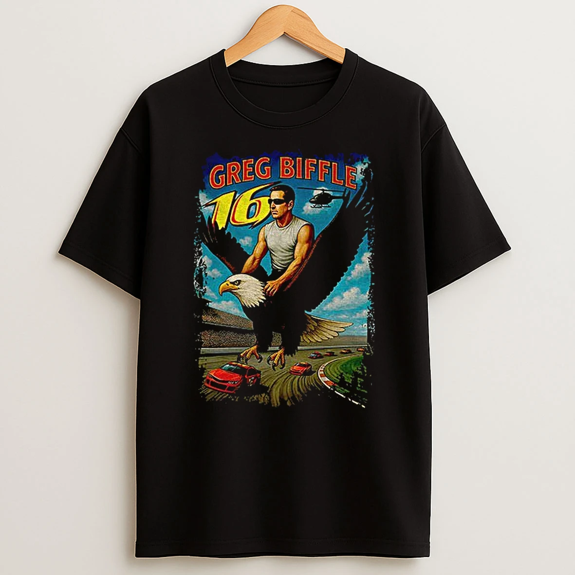 Greg Biffle Freedom 500 Eagle 16 Nascar Racing Driver Motorsport Fan Gift T Shirt