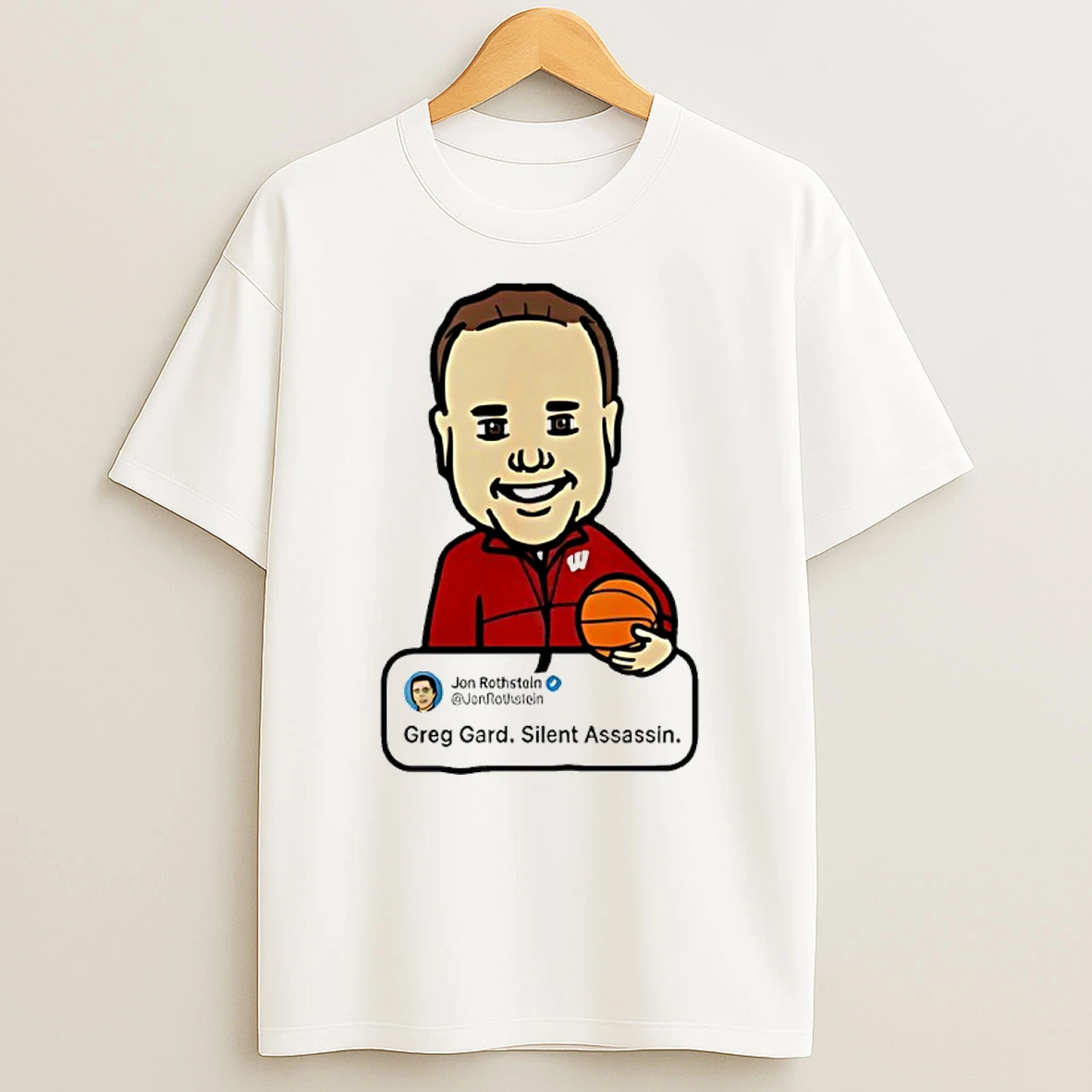 Greg Gard Silent Assassin Caricature T Shirt