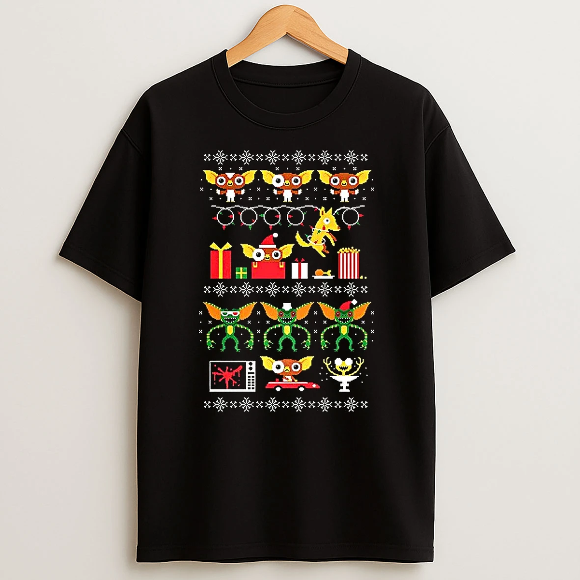 Gremlins Cookies After Midnight Ugly Christmas Jumper T Shirt