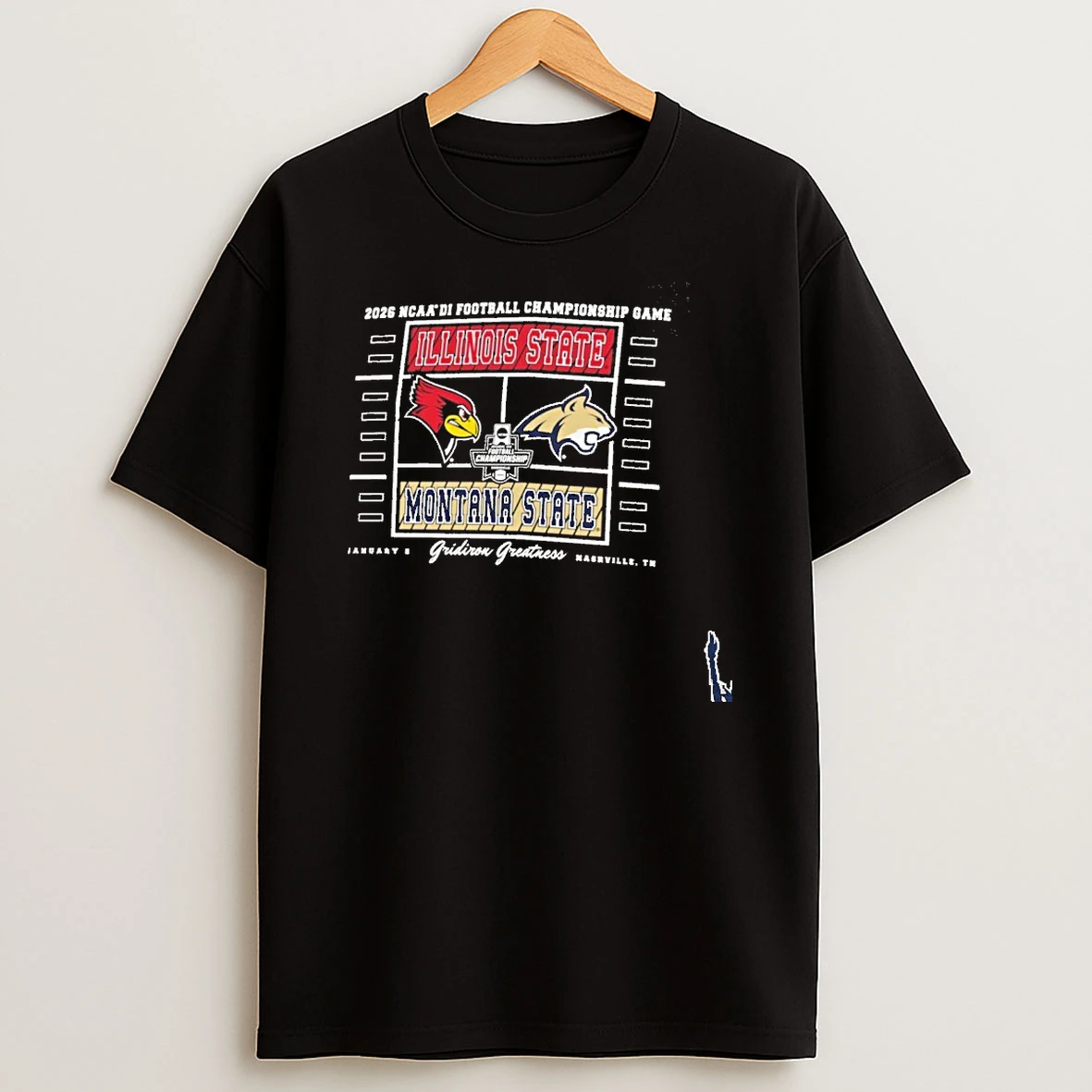 Gridiron Greatness 2026 Ncaa Di Football Championship Game Illinois State Vs Montana State T Shirt