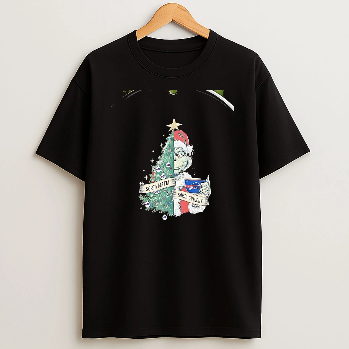 Grinch Buffalo Bills Sorta Mafia Sorta Grinchy Christmas Tree Chriast T Shirt