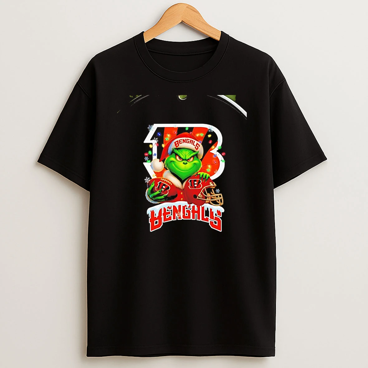Grinch Cincinnati Bengals Christmas Light Chriast T Shirt