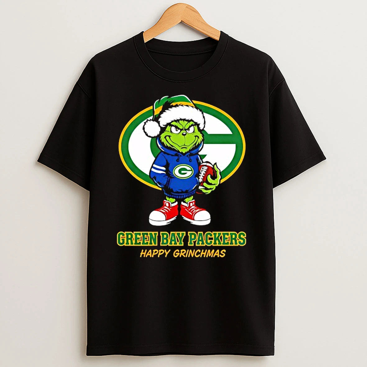 Grinch Green Bay Packers Happy Grinchmas T Shirt
