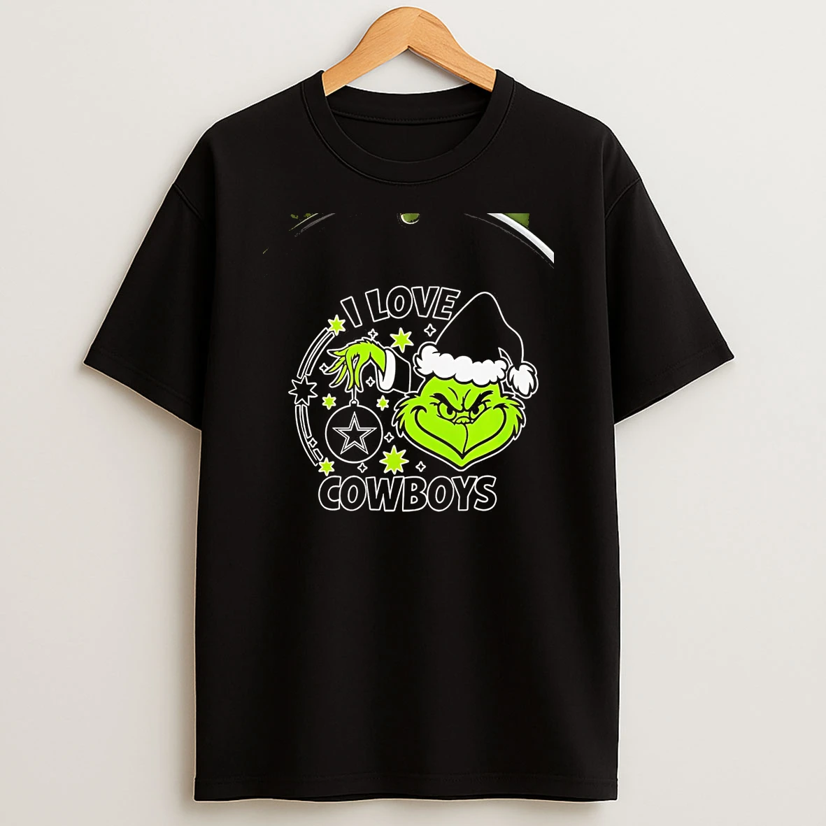 Grinch I Love Dallas Cowboys Christmas Chriast T Shirt