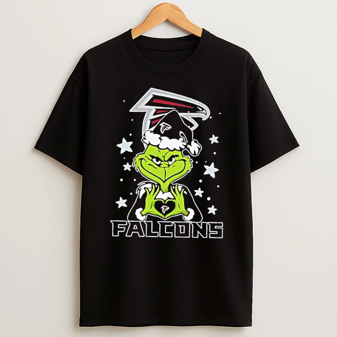 Grinch Love Atlanta Falcons Football Merry Christmas T Shirt