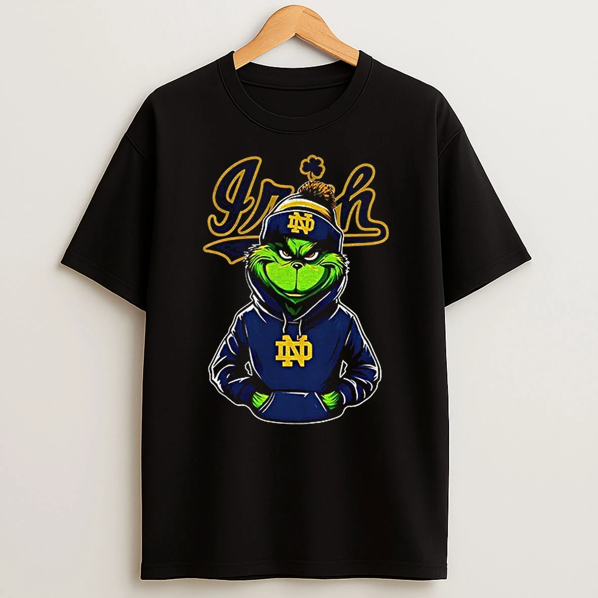 Grinch Notre Dame Fighting Irish Football 2025 T Shirt