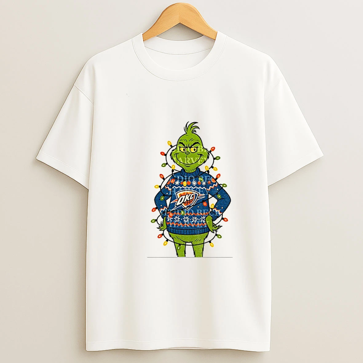 Grinch Oklahoma City Thunder Nba Basketball Christmas In Oklahoma T Shirt
