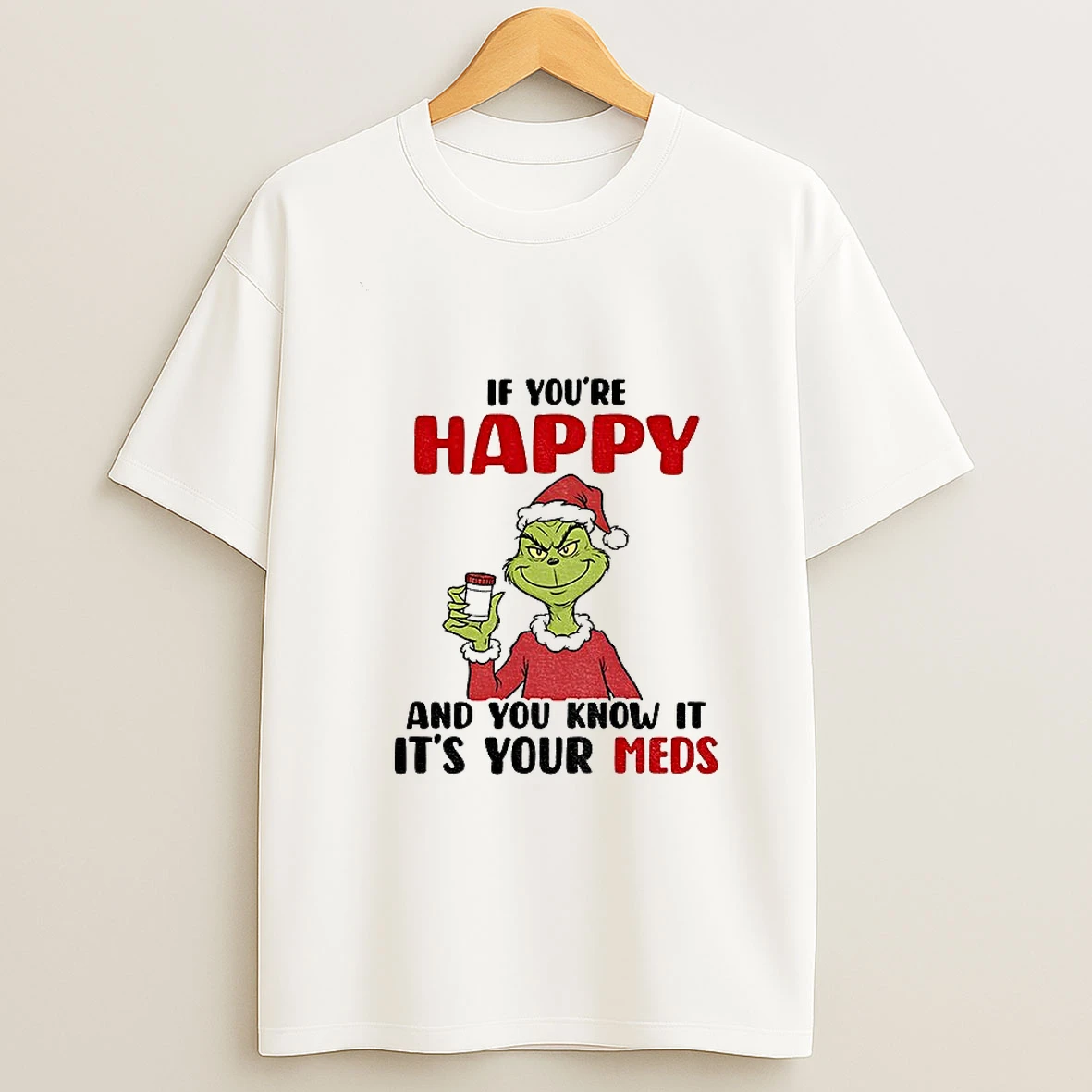 Grinch Santa Im A Cranky Old Lady If You Dont Want A Sarcastic Answer Dont Ask A Stupid Question Christmas T Shirt