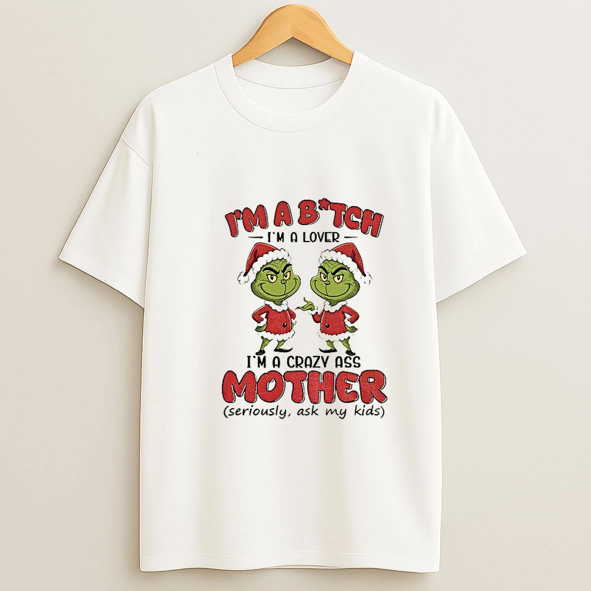 Grinch Santa Im Going To Let God Fix It Because If I Fix It Im Going To Jail Christmas T Shirt