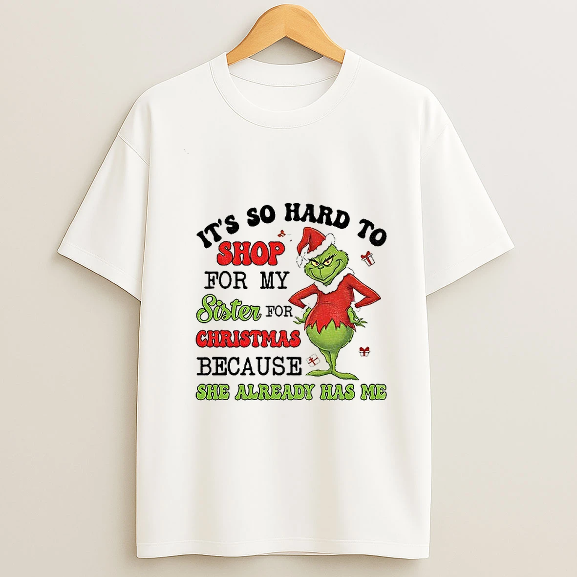 Grinch Santa Hat It Was A Lot More Fun Being 20 In The 70s Than It Is Being 70 In The 20s Christmas T Shirt