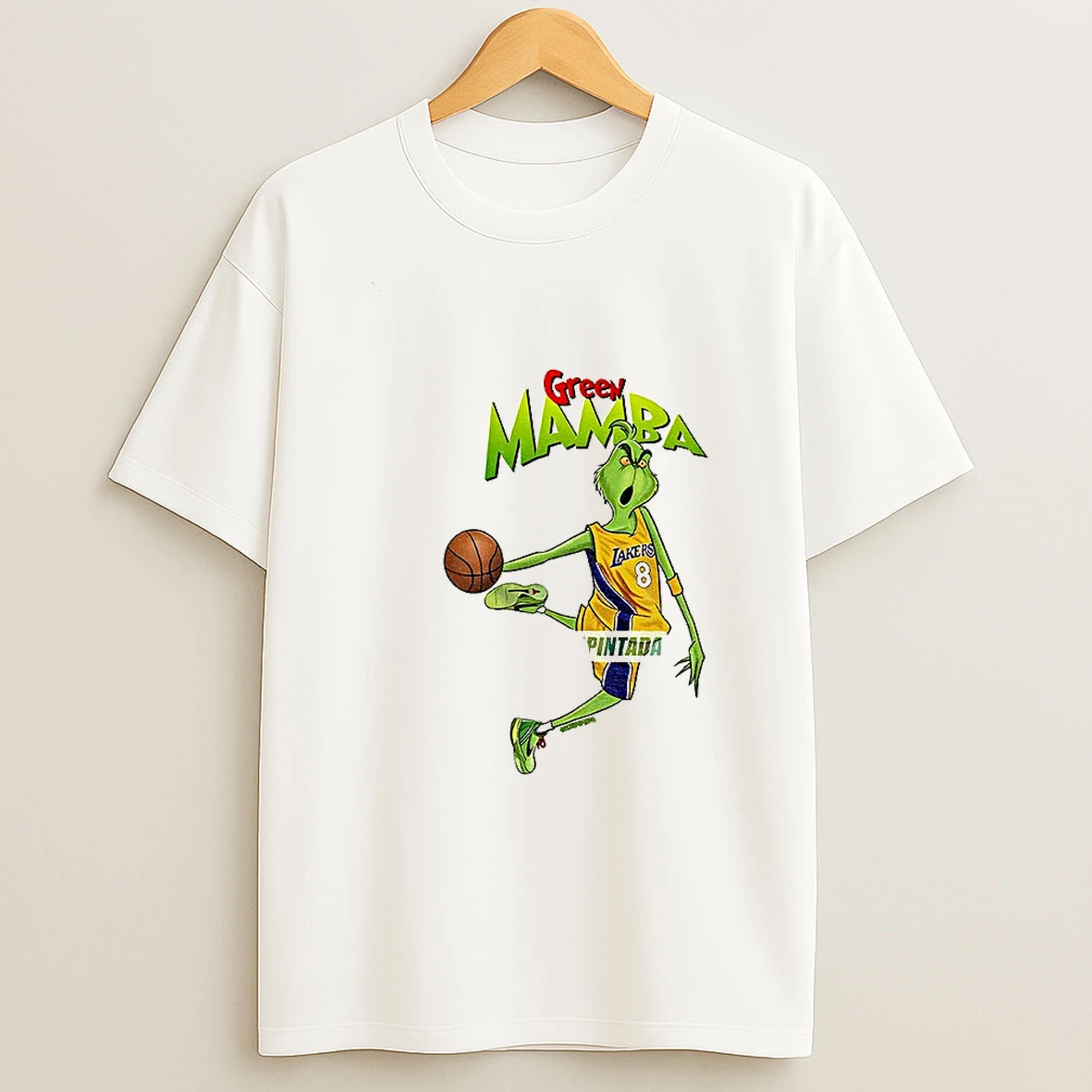 Grinch Santa X Kobe Bryant Los Angeles Lakers Nba Basketball Christmas T Shirt