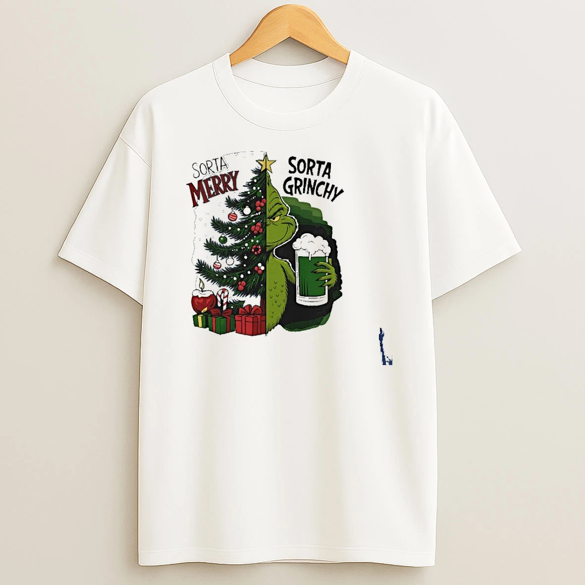 Grinch Sorta Merry Sorta Grinchy Christmas Holiday T Shirt