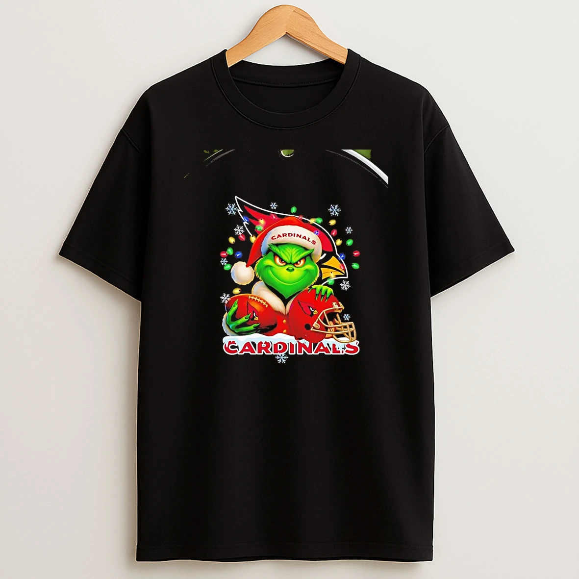 Grinch St Louis Cardinals Christmas Light Chriast T Shirt