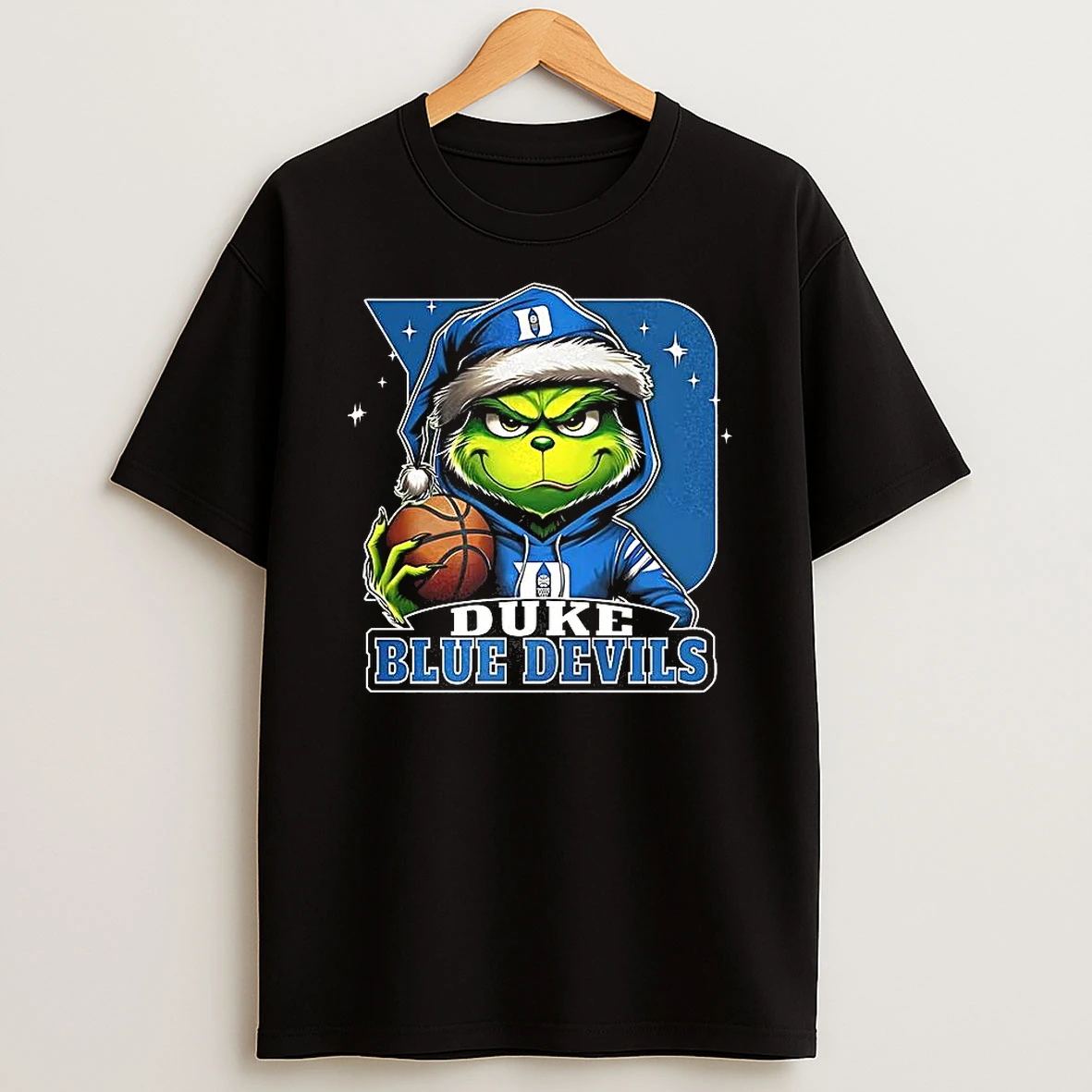 Grinch X Duke Blue Devils Basketball 2025 Merry Christmas T Shirt