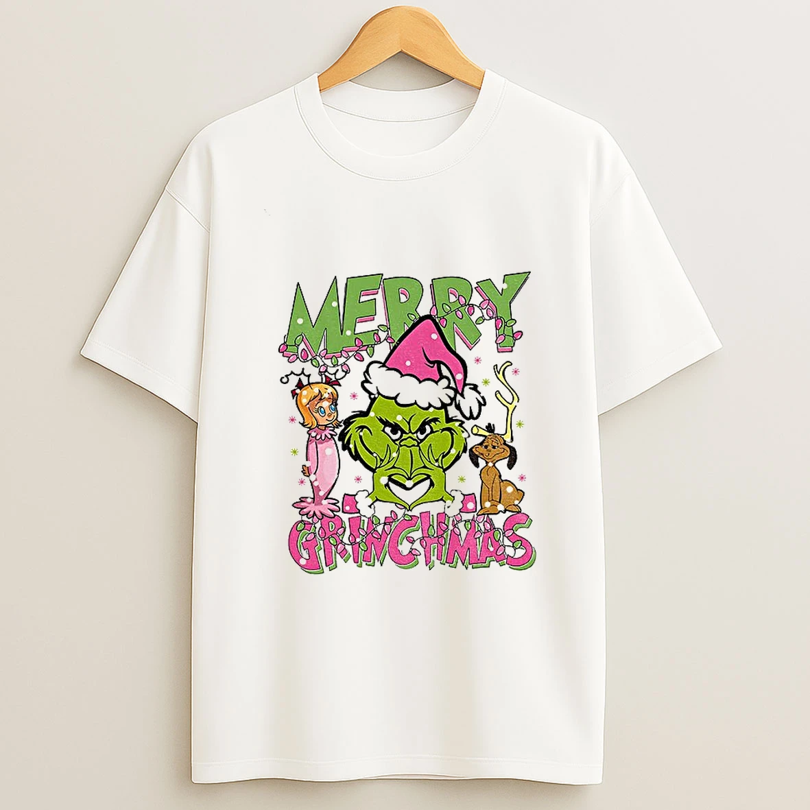 Grinch And Friends Love Hands Sign Mery Grinchmas Merry Christmas T Shirt