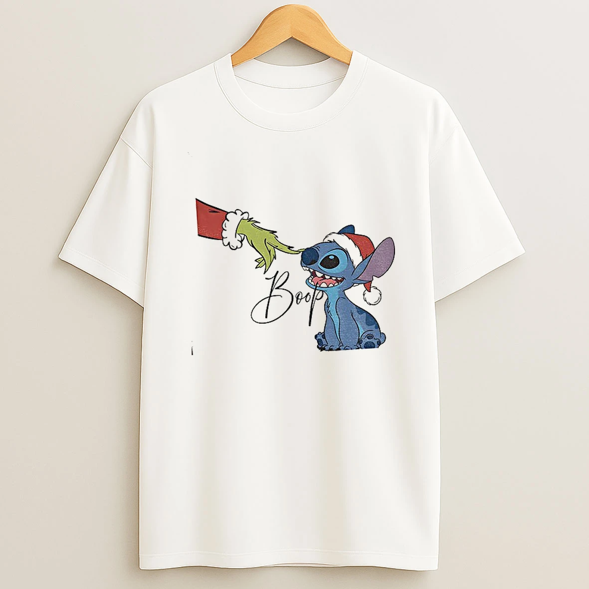 Grinch Boop Stitch Merry Christmas 2025 T Shirt