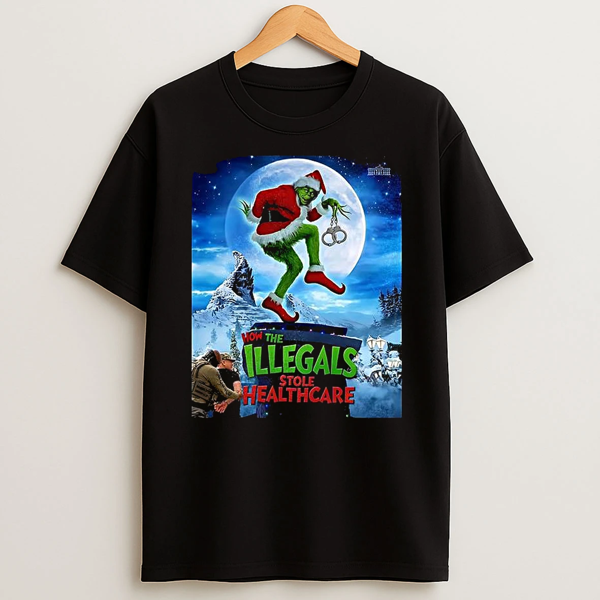 Grinch How The Illegals Stole Healthcare Merry Christmas T Shirt