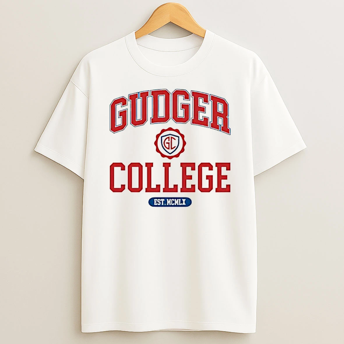 Gudger College Est 1960 Mcmlx Logo T Shirt