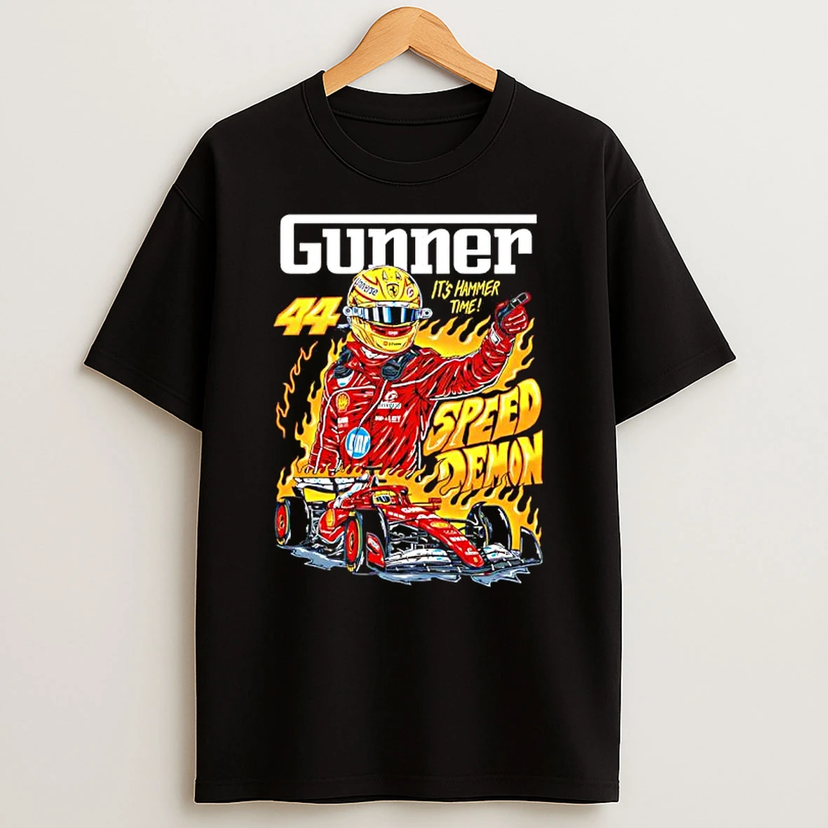 Gunner Speed Demon 44 Lewis Hamilton Its Hammer Time T Shirt