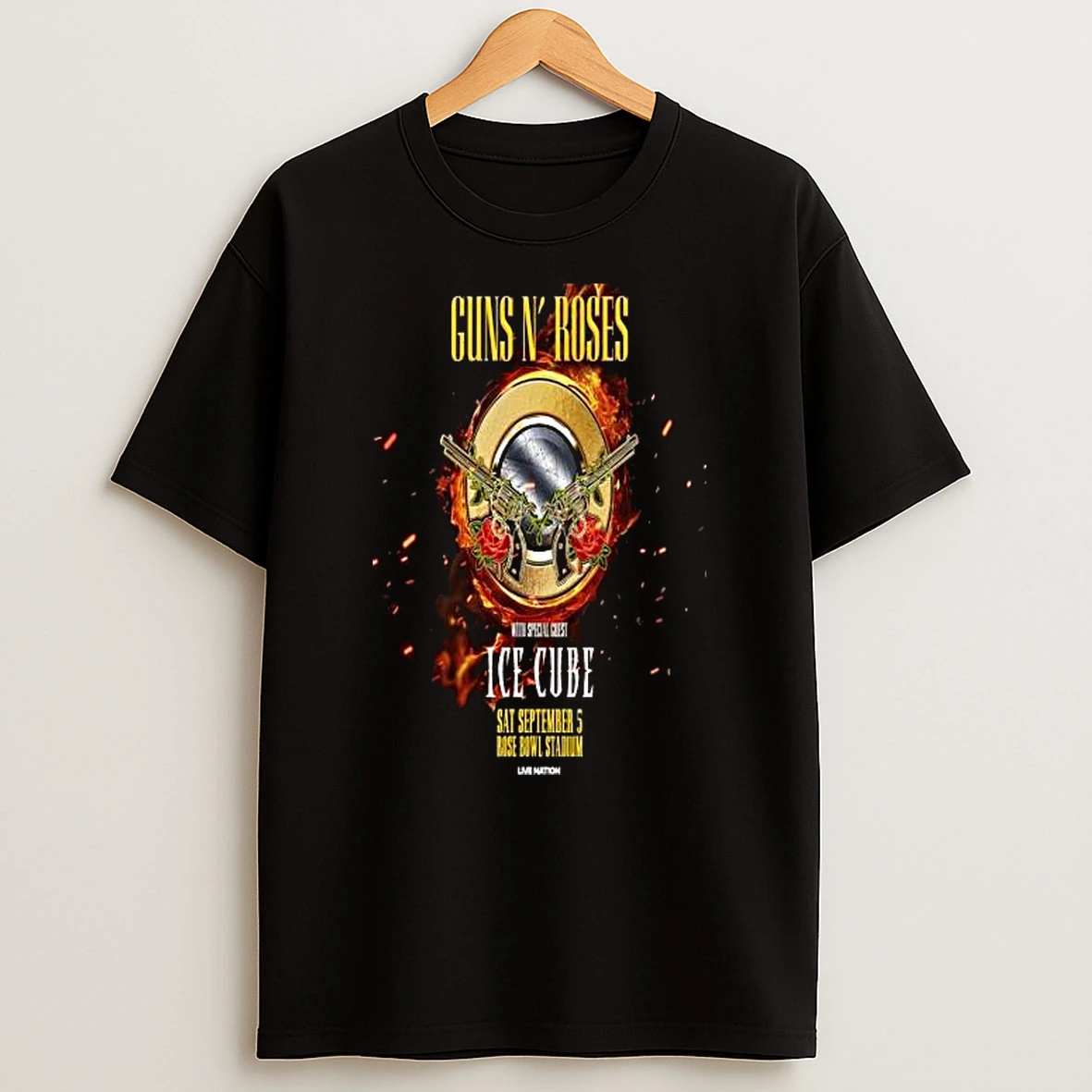 Guns N Roses The Rose Bowl Pasadena Ca Sep 05 2026 T Shirt