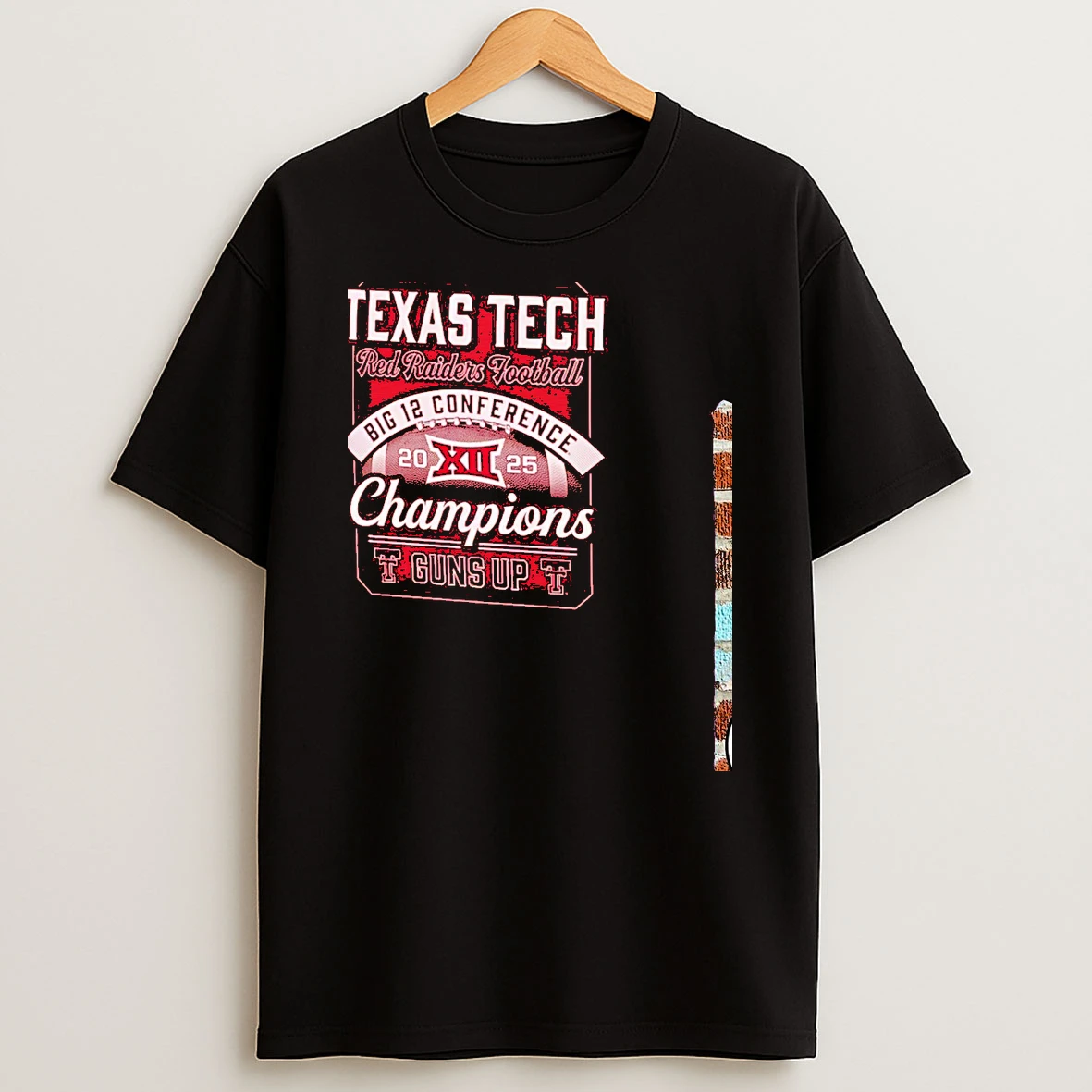 Guns Up Texas Tech Red Raiders 2025 Big 12 Football Champions Red T Shirt