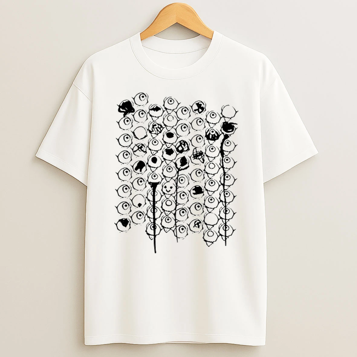 Guqqie White Eye T Shirt