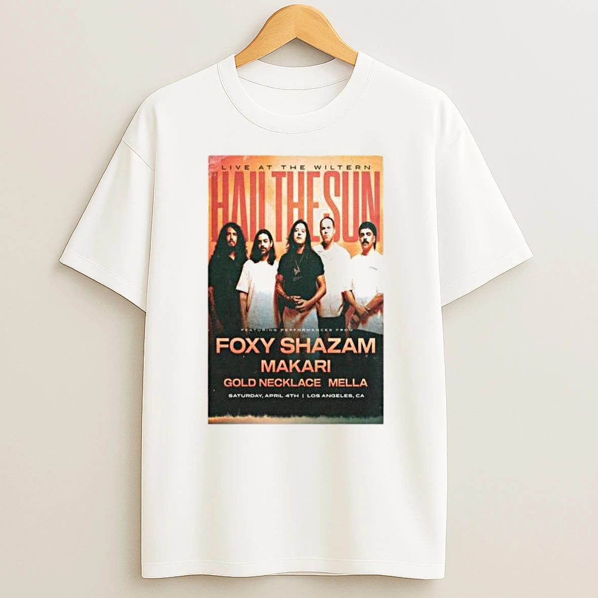 Hail The Sun Los Angeles Ca April 4 2026 Concert T Shirt