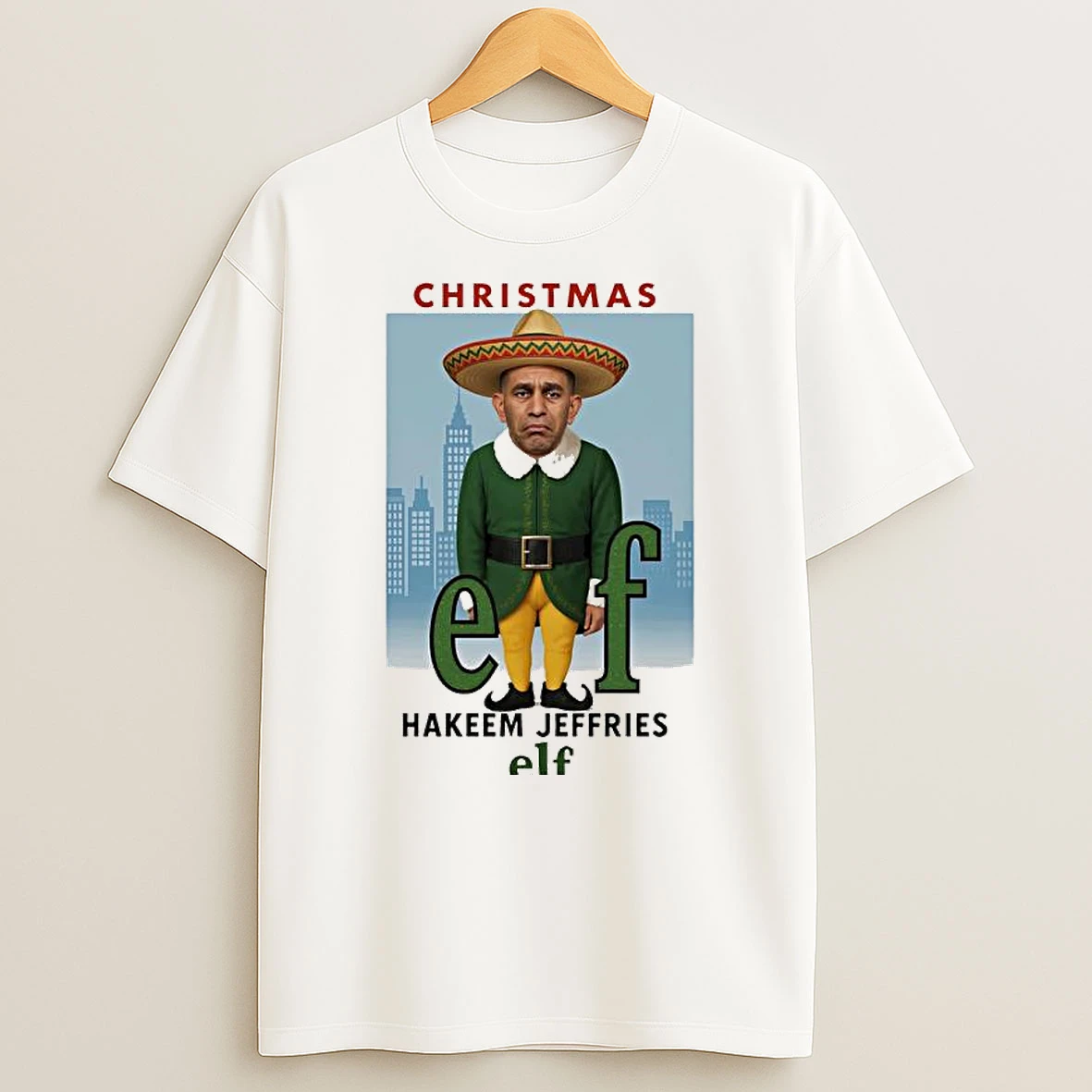 Hakeem Jeffries Christmas Elf U S Representative Political Meme T Shirt