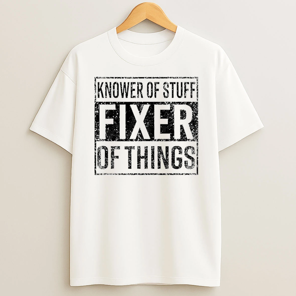 Handyman Dad Father Knower Of Stuff Fixer Of Things T Shirt