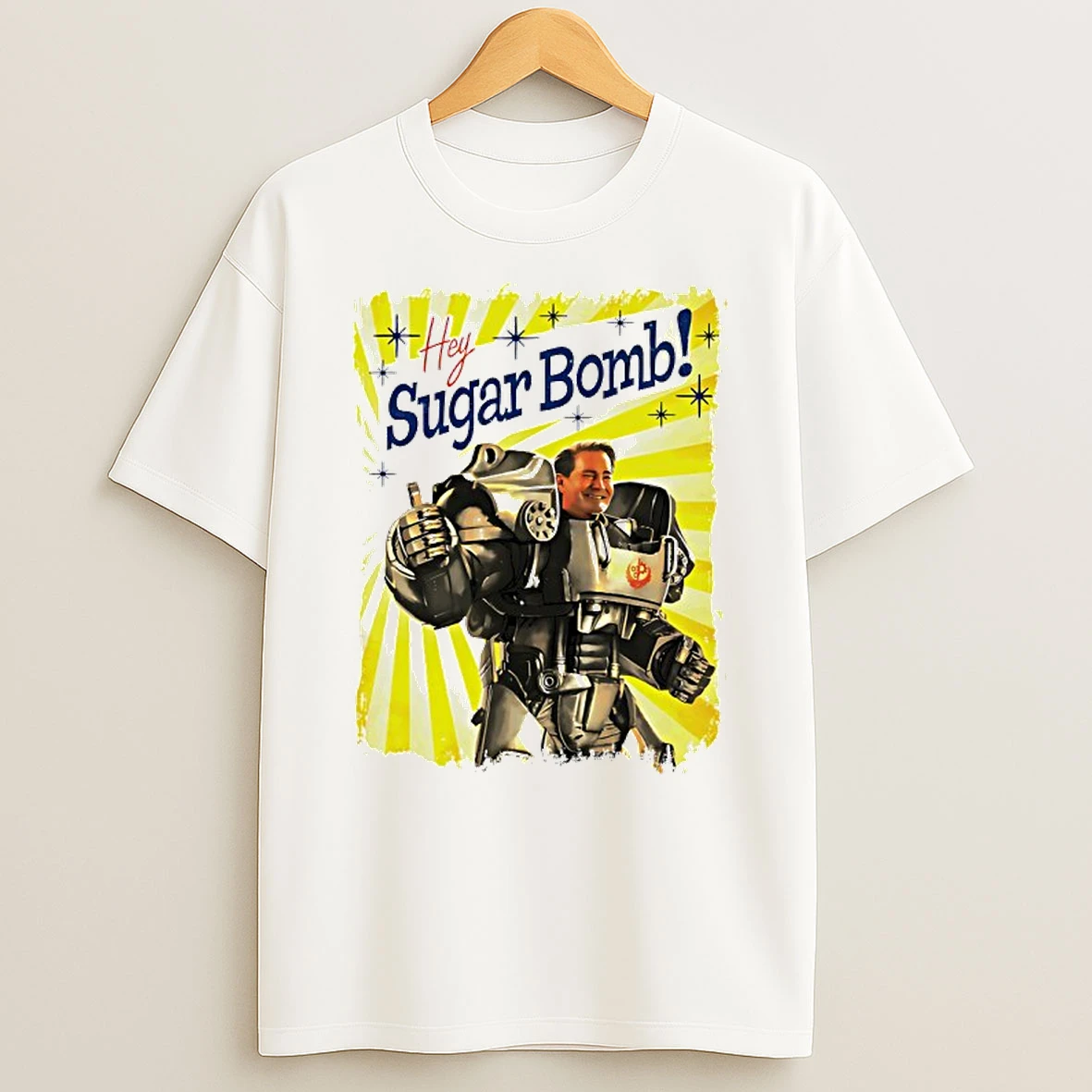 Hank Maclean Fallout Hey Sugar Bomb T Shirt
