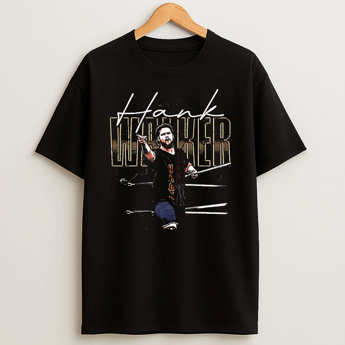 Hank Walker Wwe Superstar Pose Name Signature T Shirt