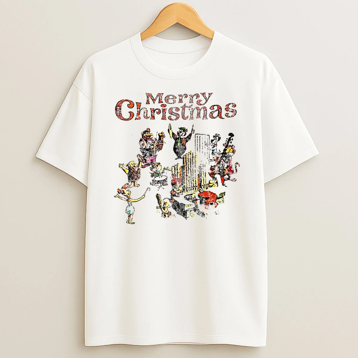 Hanna Barbera 60s Christmas Band Cartoon Vintage T Shirt