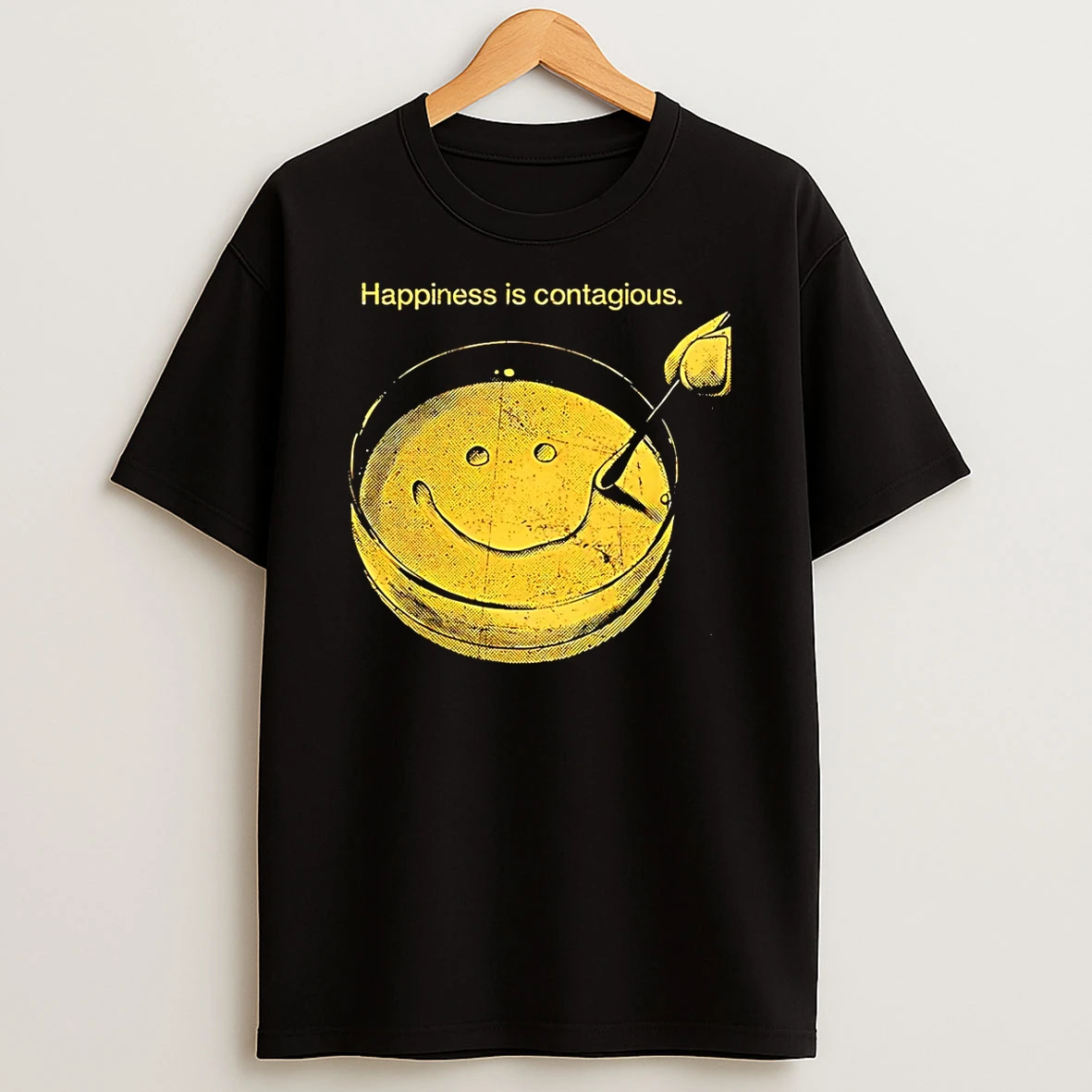 Happiness Is Contagious Vintage Sci Fi T Shirt