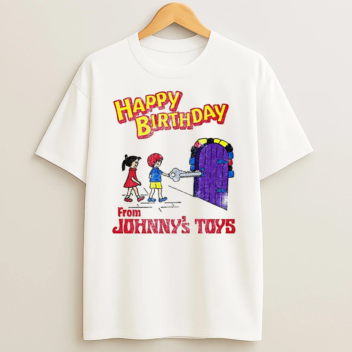 Happy Birthday From Johnnys Toys Birthday Castle T Shirt
