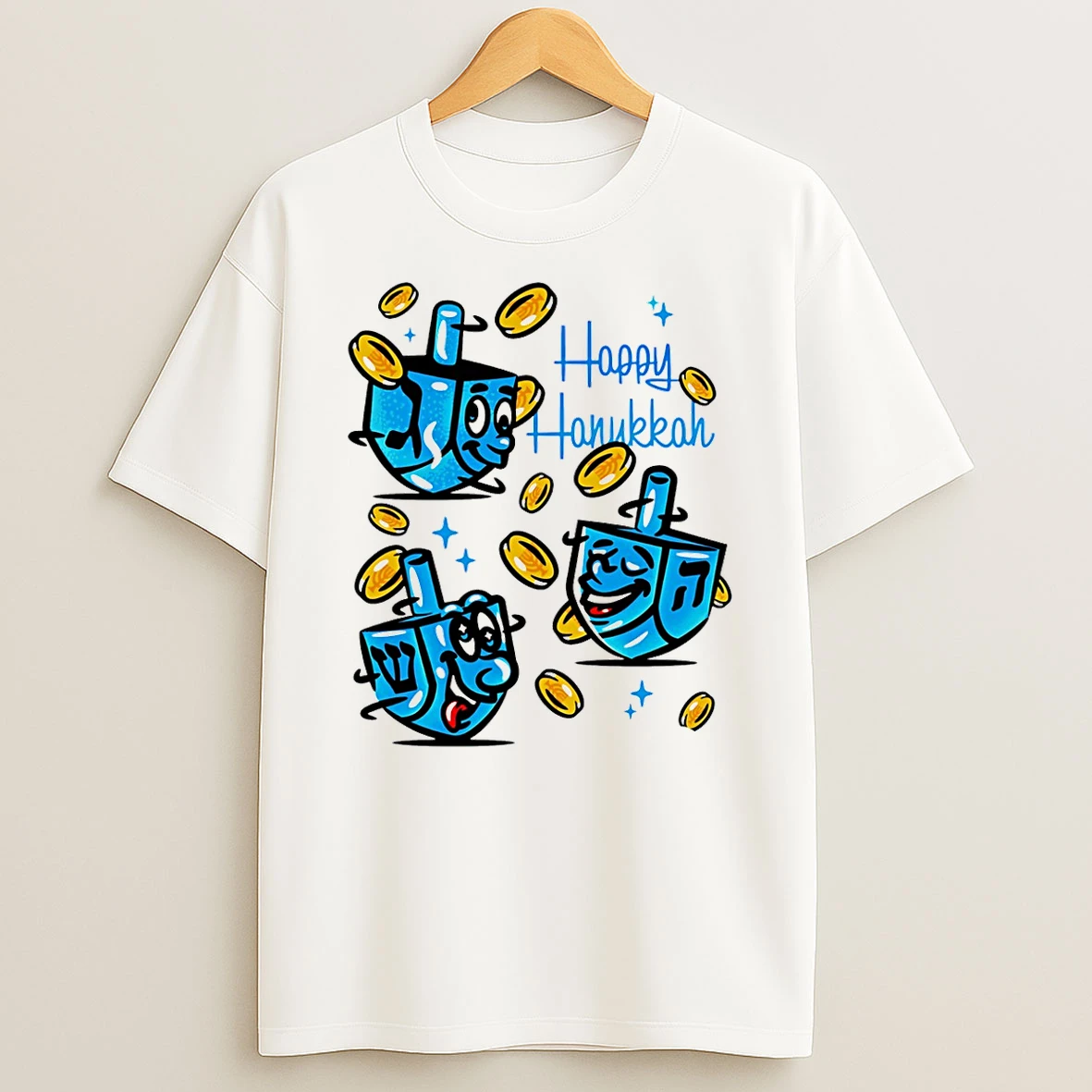 Happy Hanukkah Here Comes Hanukkah 2025 T Shirt